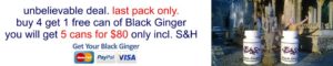 Black Ginger 2 bottles with 100 capsules 500+ mg each